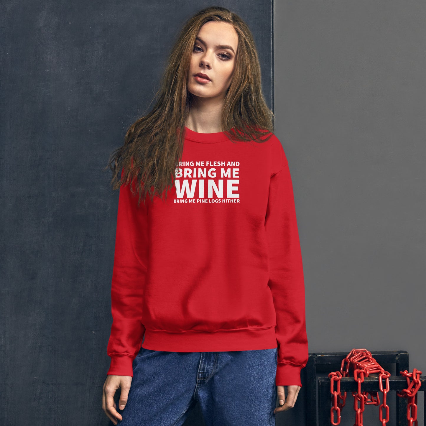 Bring me wine - Christmas Unisex Sweatshirt