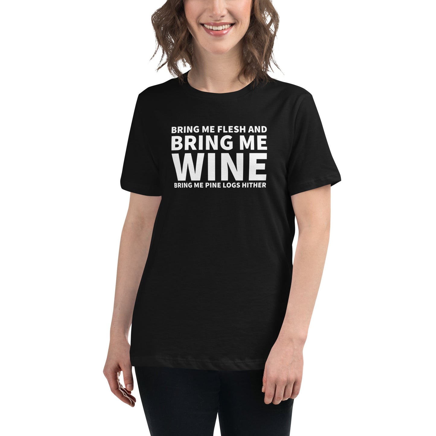 Bring me wine - Christmas Women's Relaxed T-Shirt